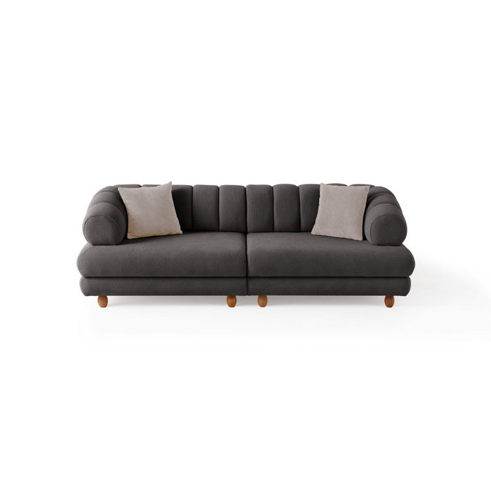 Atelier Del Sofa Gloria - Sofá de 3 Plazas Antracita
